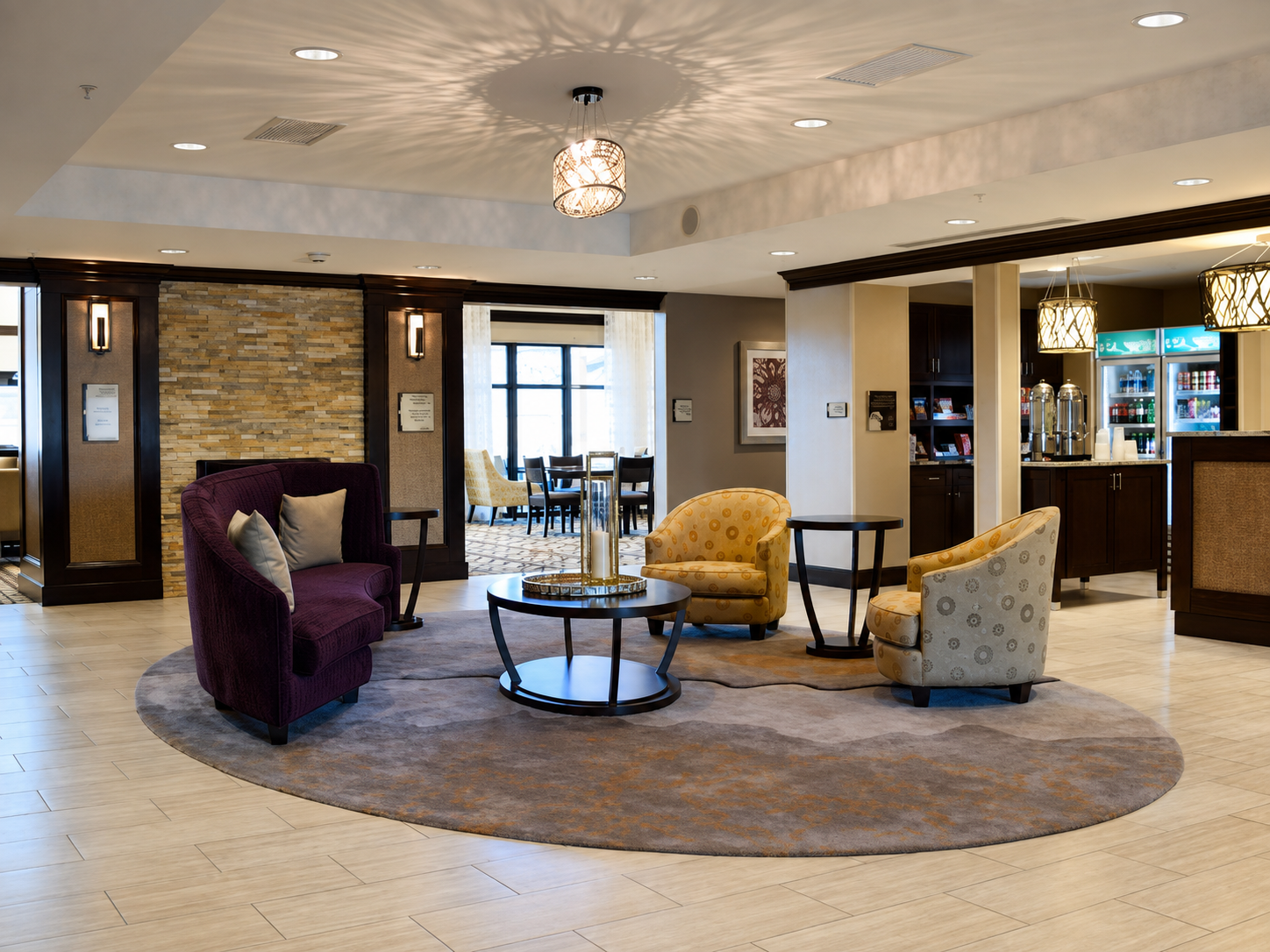 Homewood Suites Hotel lobby