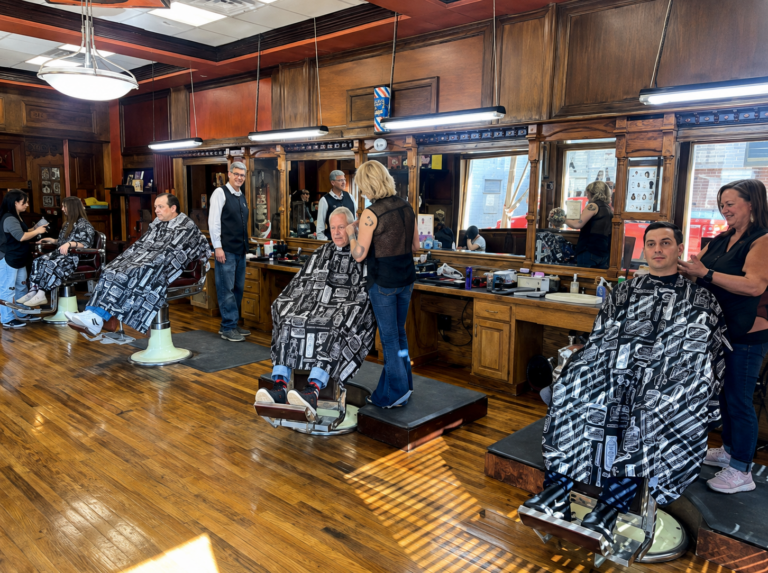 Walt Moss Barber Shop inside